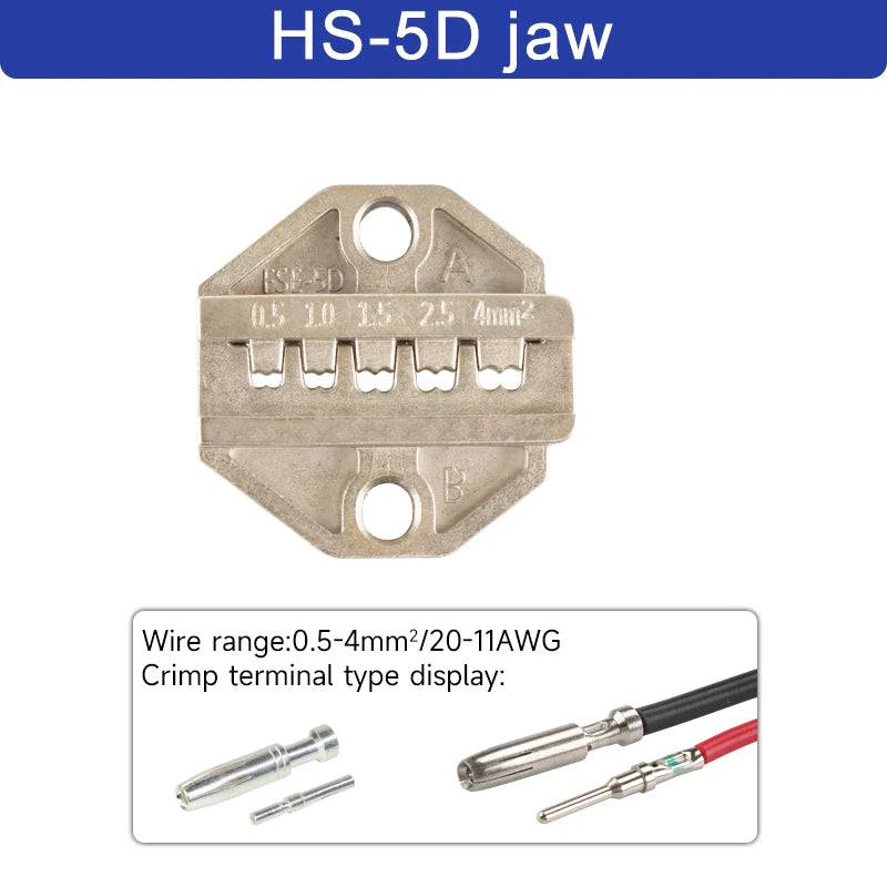 1pcs HS Crimping Pliers Jaw For 230mm/9inch Pliers Plug Spring And Crimping Cap terminals HS-03BC/40J High Hardness Jaw Tool