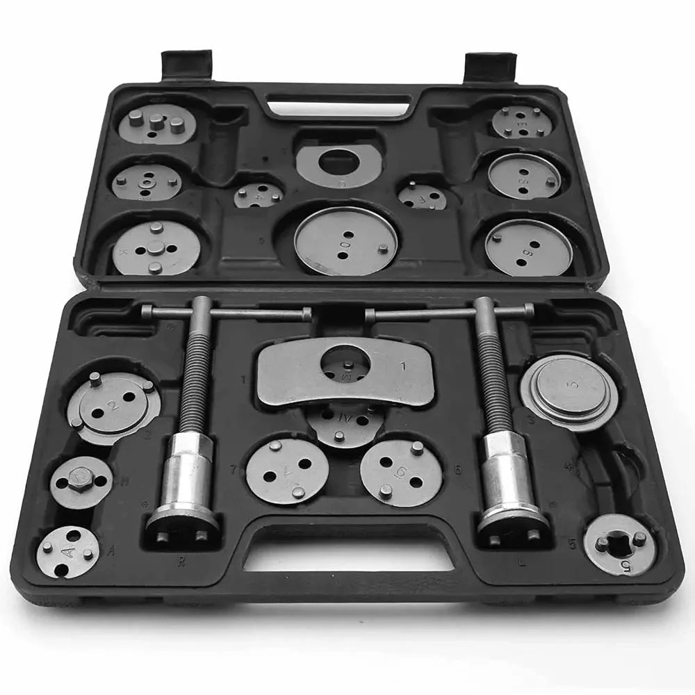 22Pcs Universal Car Disc Brake Caliper Rewind Back Brake Piston Compressor Tool Kit Set For Audi BMW Ford Garage Repair Tools