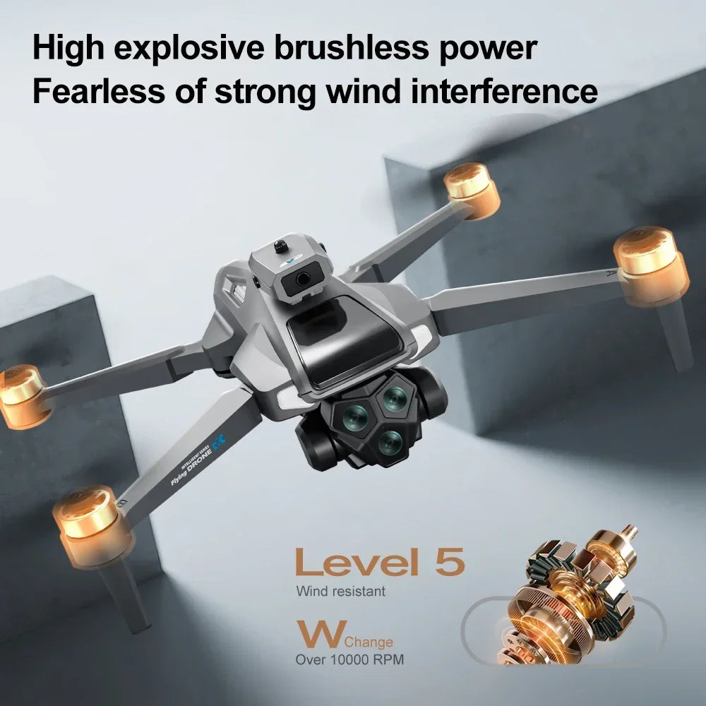 RC Drone M66 MAX 8K Wide-Angle HD TripleProfessional Camera WiFi FPV Height Hold RC Drone Aircraft Quadrotor Drone