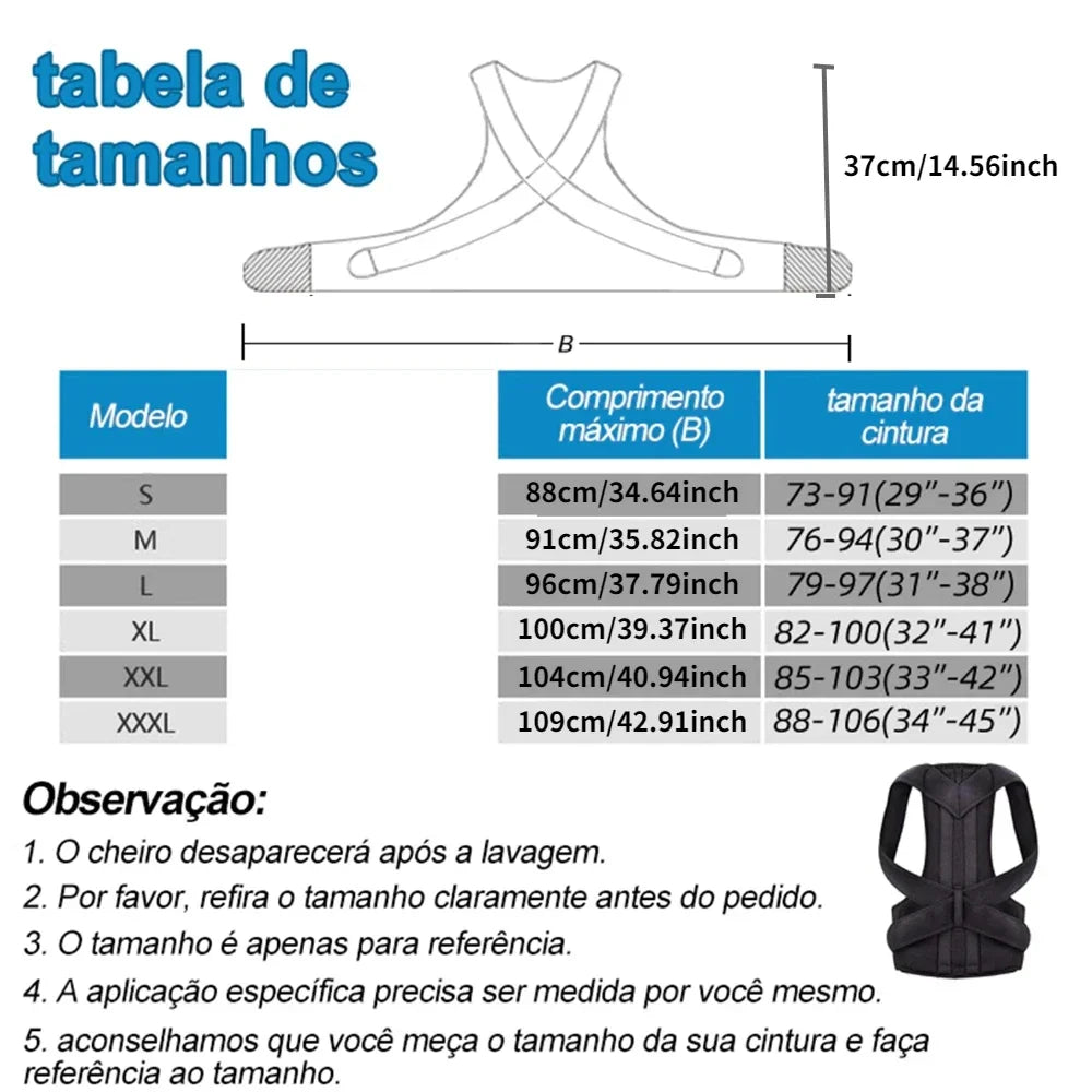 Achieve Posture with Adjustable, Breathable Polyester Posture Corrector - Universal Fit for Pain Rel
