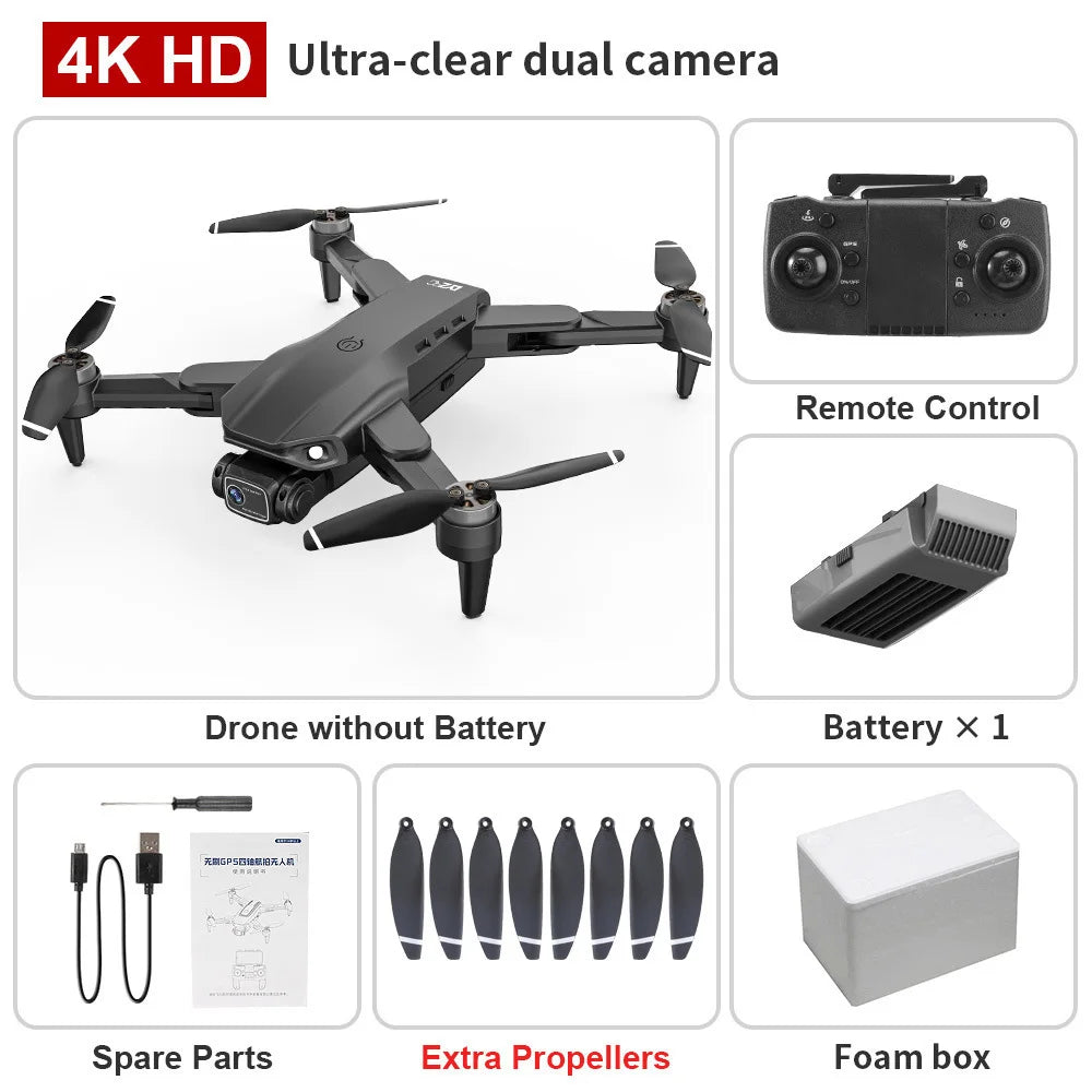 Drone L900 Pro 5G GPS 4K Professional HD Dual Camera Photography Brushless Foldable Quadcopter RC Distance 1.2KM Drones Toys