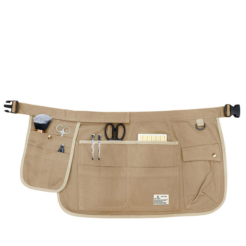 Cotton Waist Apron Suitable for Both Men and Women With 9 Pockets Barbers Beauty Salons Garden Carpenters Apron