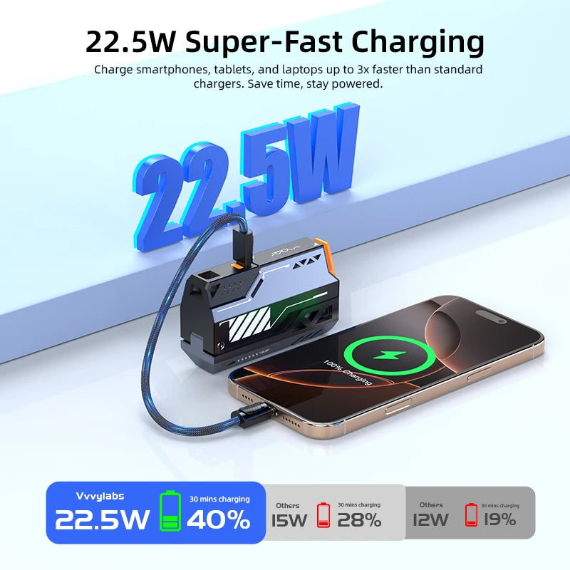 30000mAh portable power bank 5W fast charging