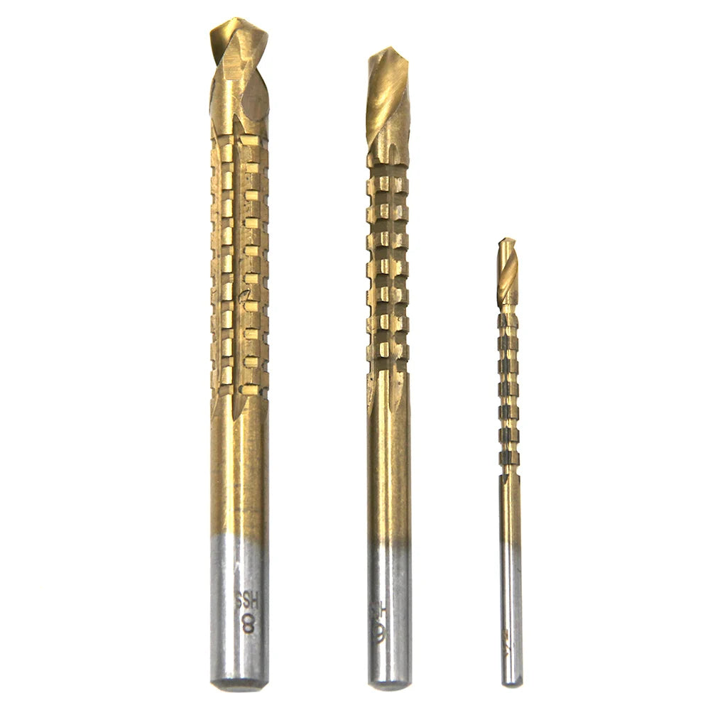 4-12/4-20/4-32mm triangular handle straight groove ladder drill 3/6/8 saw drill 6pc hole punching worker Assembly set