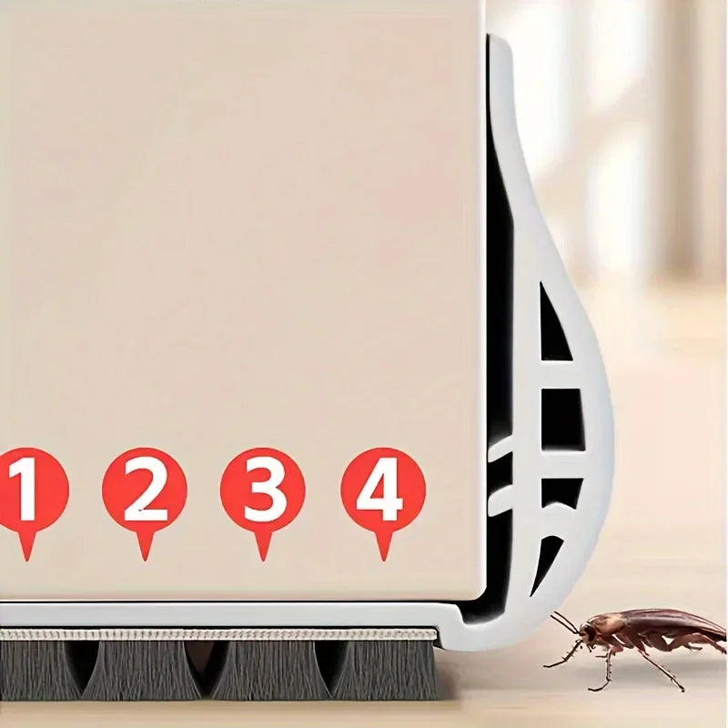 Self-adhesive Door Bottom Sealing Strip Bedroom PVC Draught Soundproof Excluder Insect Prevention Draft Stopper Home Door Seal