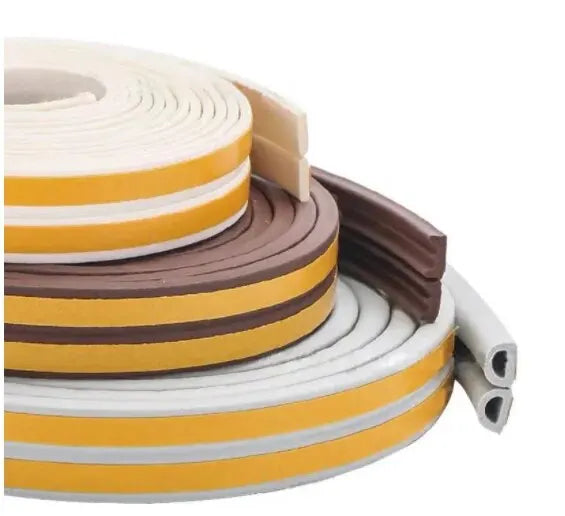 1 Roll, Indoor Weather Stripping, Self Adhesive Foam Window Seal Strip For Doors And Windows Weatherstrip Gap Blocker