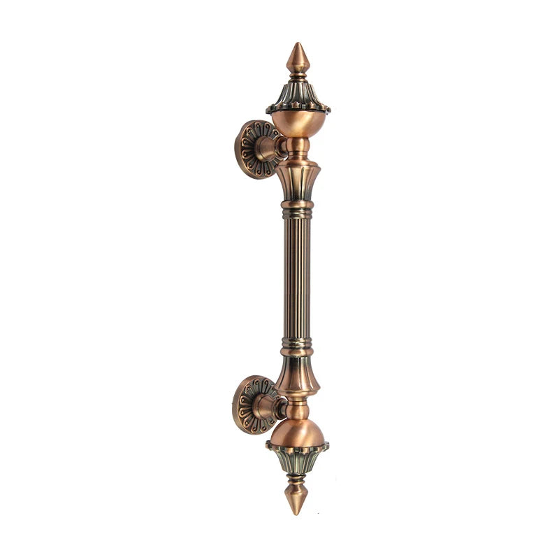 1pcs Door Handle Antique Zinc Alloy 280-550mm Length Handle Door Pull Bronze Gate Hotel Entrance Shopping Mall Door Handle