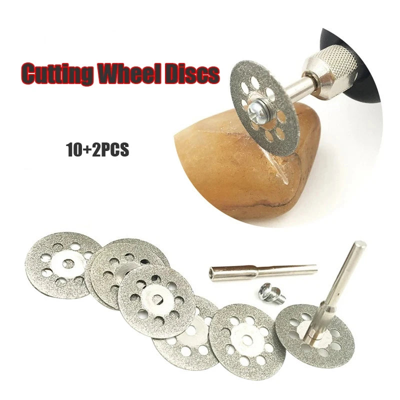 12Pcs/set 22mm Hss Cutting Disc Circular Saw Blade Metal Cut Off Abrasive Tools For Dremel Rotary Tool cutting blade