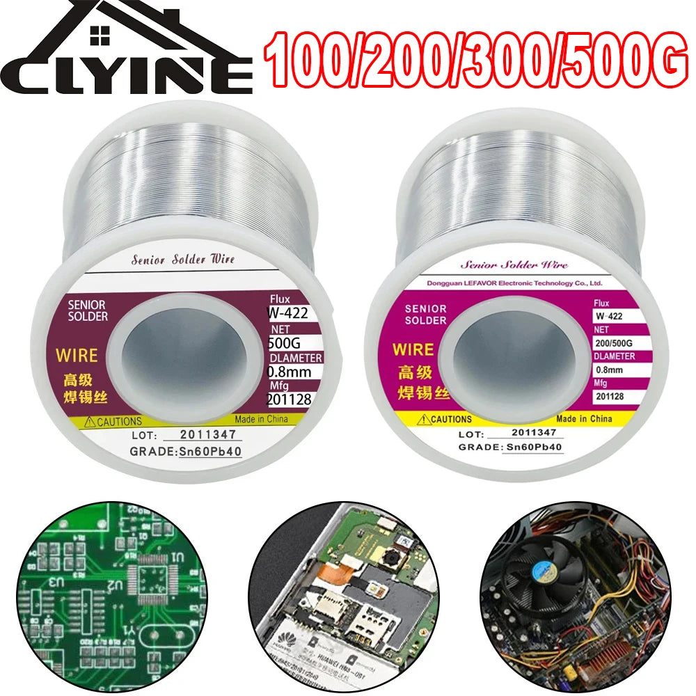 100/200/300/500G Tin Wire Soldering Wire with Flux Melt Rosin Core Solder Roll No-clean Electrical Repair Solder For Soldering