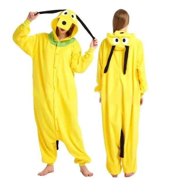 Stitch Pluto Eeyore Tiger Onesies Kigurumi Cosplay Costume Animal Piglet Tigger Olaf Anime Pajamas Adults Jumpsuits Homewear