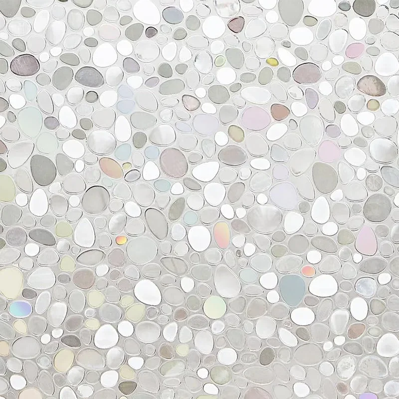 Window Privacy Film Rainbow Window Clings 3D Decorative Window Vinyl Stained Glass Window Decals Static Cling Window Sticker