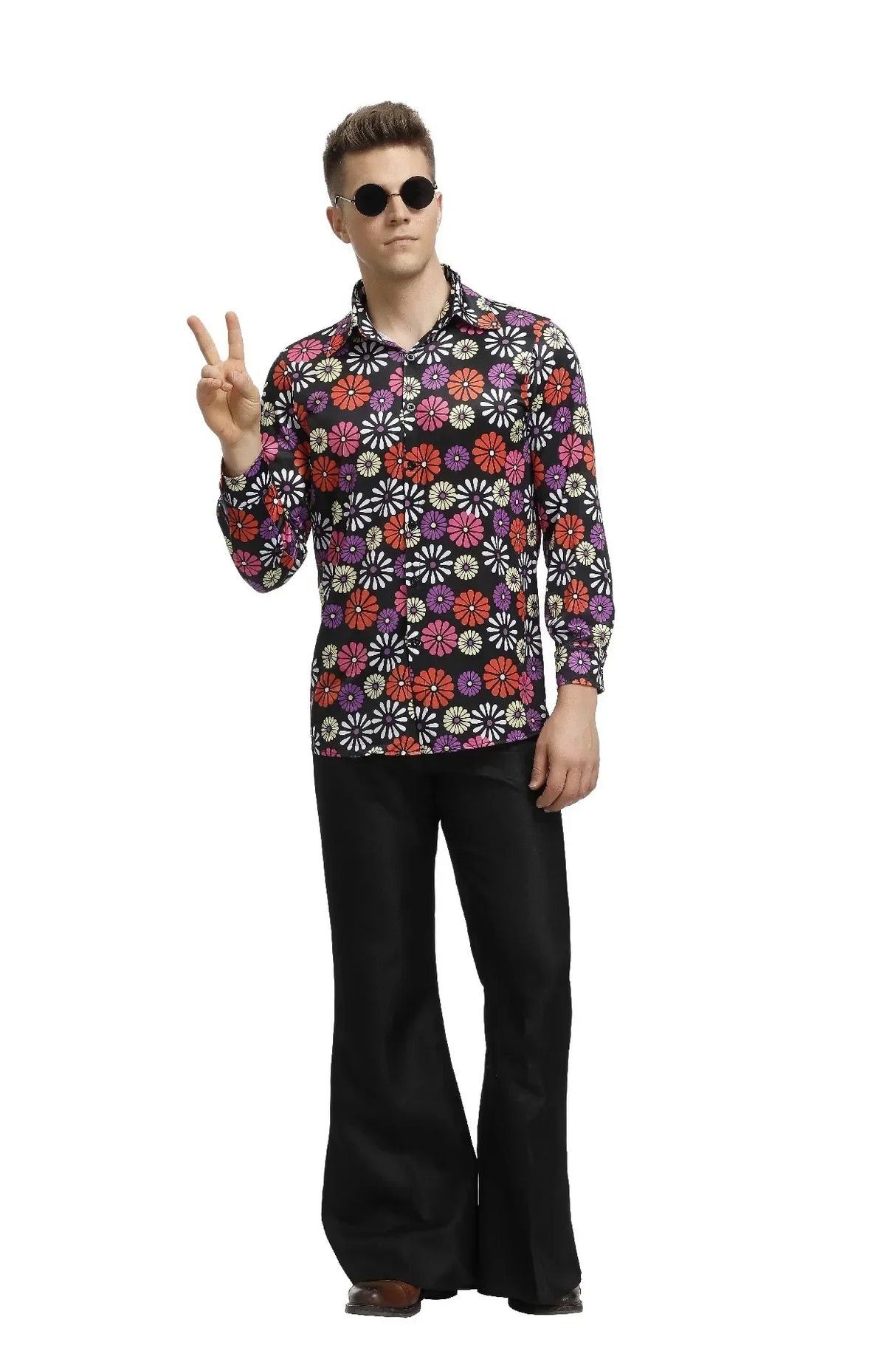 Halloween Cosplay Costumes 70s 80s Disco Couple Costume Vintage Hippies Costume Men Women Music Festival Party Fancy Dress