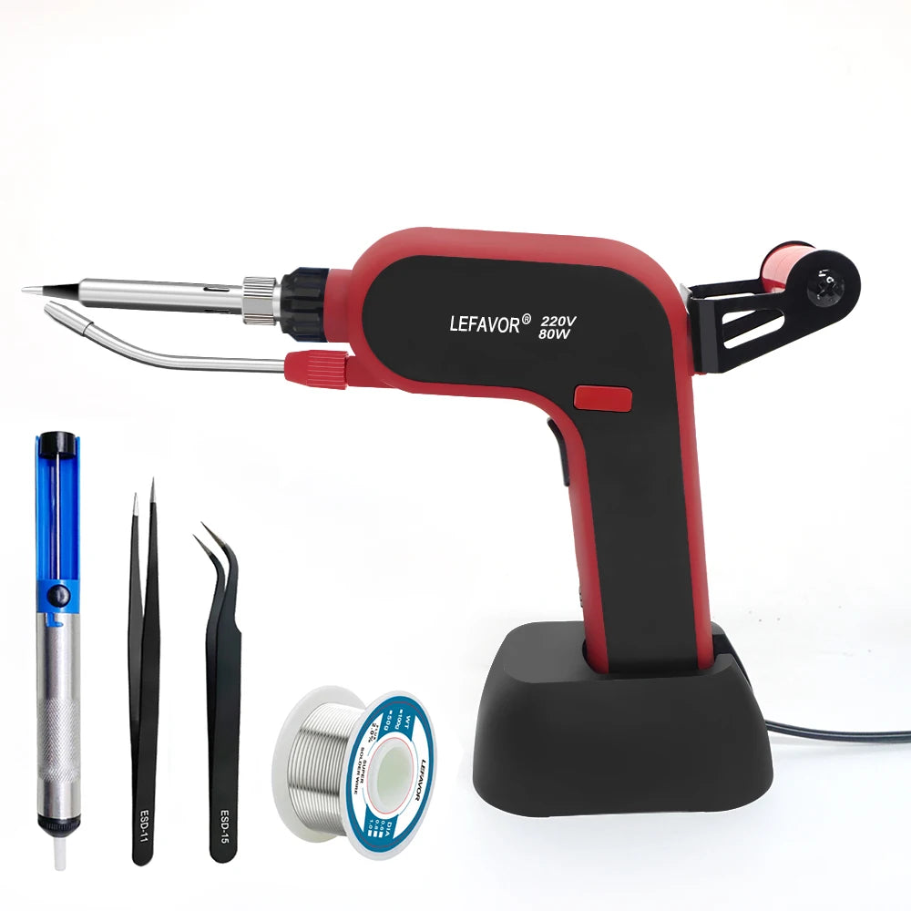 Electric Soldering Iron Gun Hand-held Internal Heating Soldering Iron Automatically Send Tin Gun Soldering Welding Repair Tool