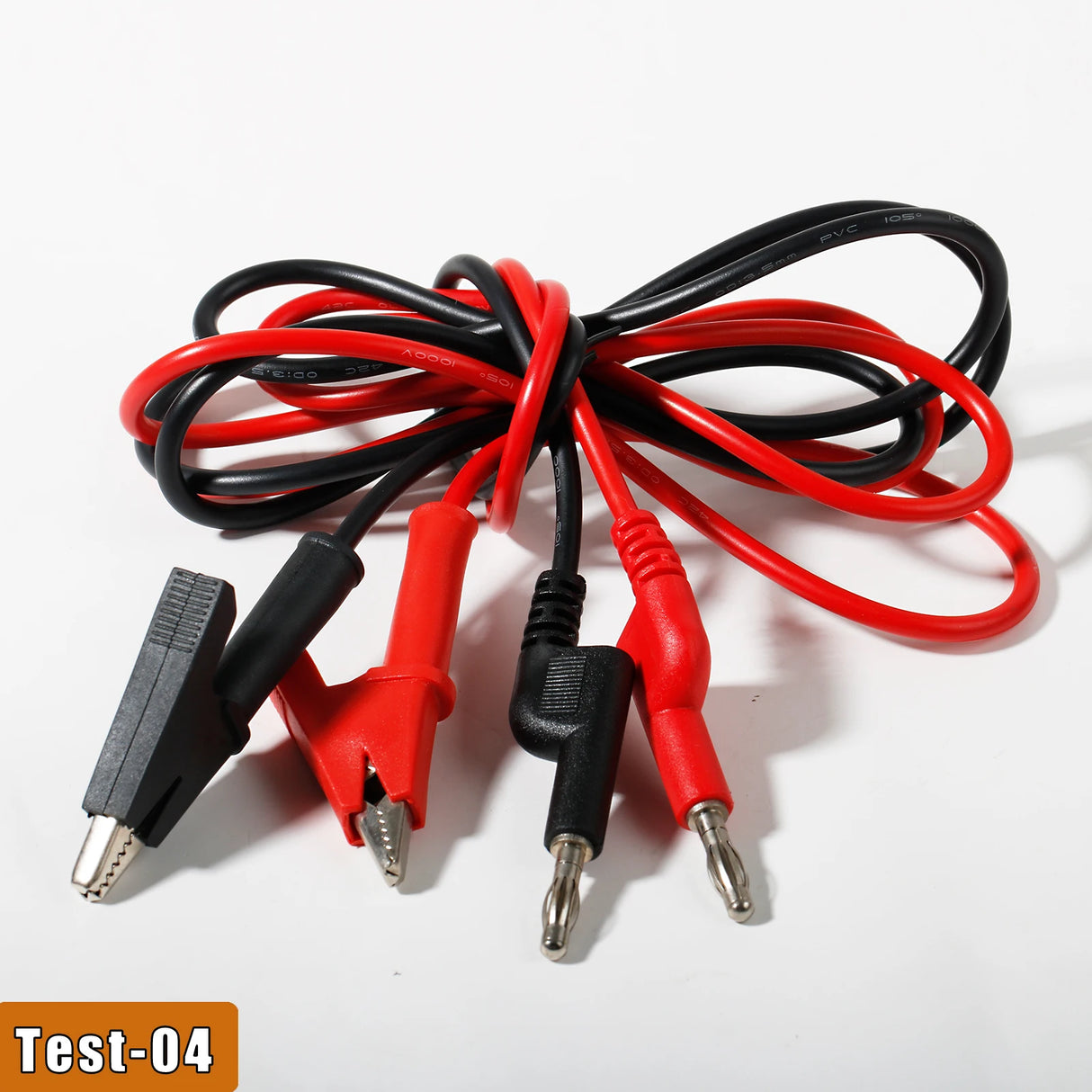 Multimeter Test Leads Alligator Banana Plug Universal Cable With Crocodile Clips