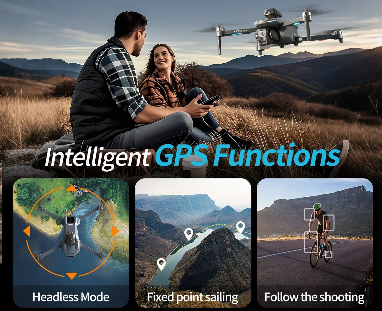 Lenovo XT606 MAX GPS Drone 4k Professional 8K HD Camera FPV Wish Screen Drone 360° Obstacle Avoidance Quadcopter Toys Dron