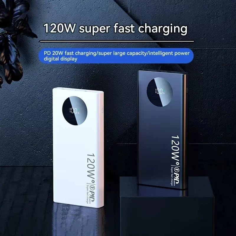 50000mAh portable power bank 120W fast charging