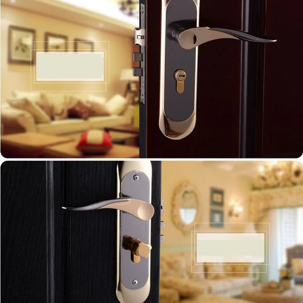 Entrance Lever Door Handle Minimalism Interior Door Lock Latch Bedroom Privacy Lever Lockset Hardware for office or front door