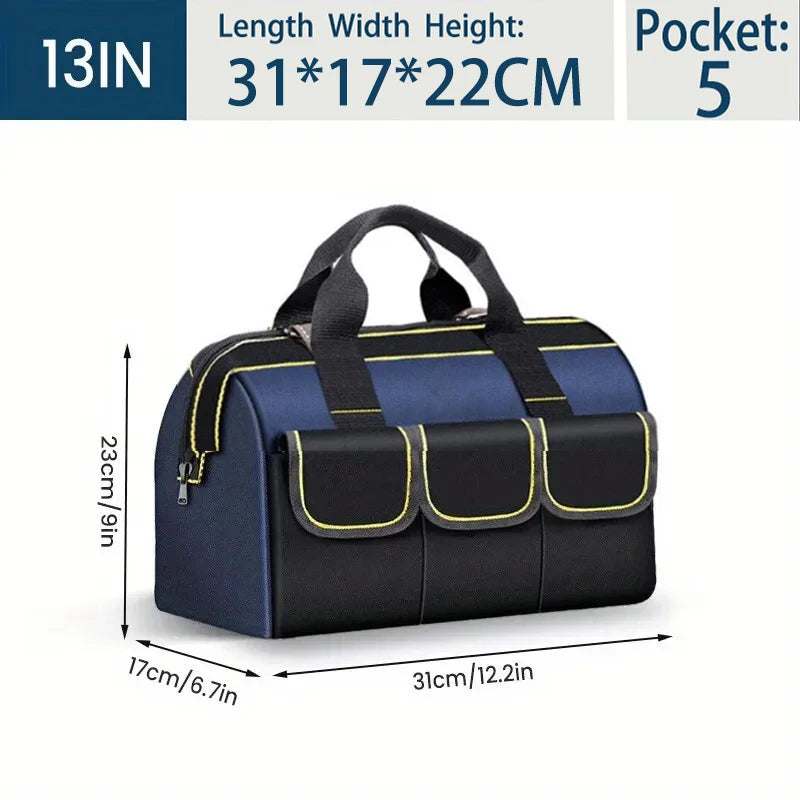 Multifunctional 23inch Tool Bag Thickened Large Capacity Waterproofed Wear-Resistant Toolkit MultiPocket Electrician Storage Bag
