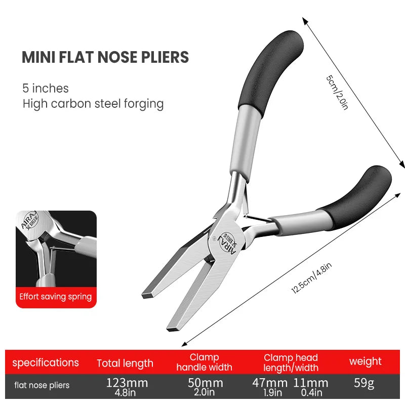 AIRAJ Mini Cutting Pliers Multi-Function Electrical Wire Cable Cutters Tools Stainless Steel Nipper Side Shear Snips Hand Tools
