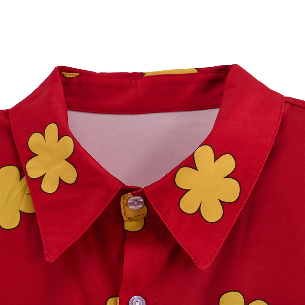 Family Guy Quagmire Cosplay Costume Men Leisure Coast Style Beach Red T Shirt Halloween Party Tops