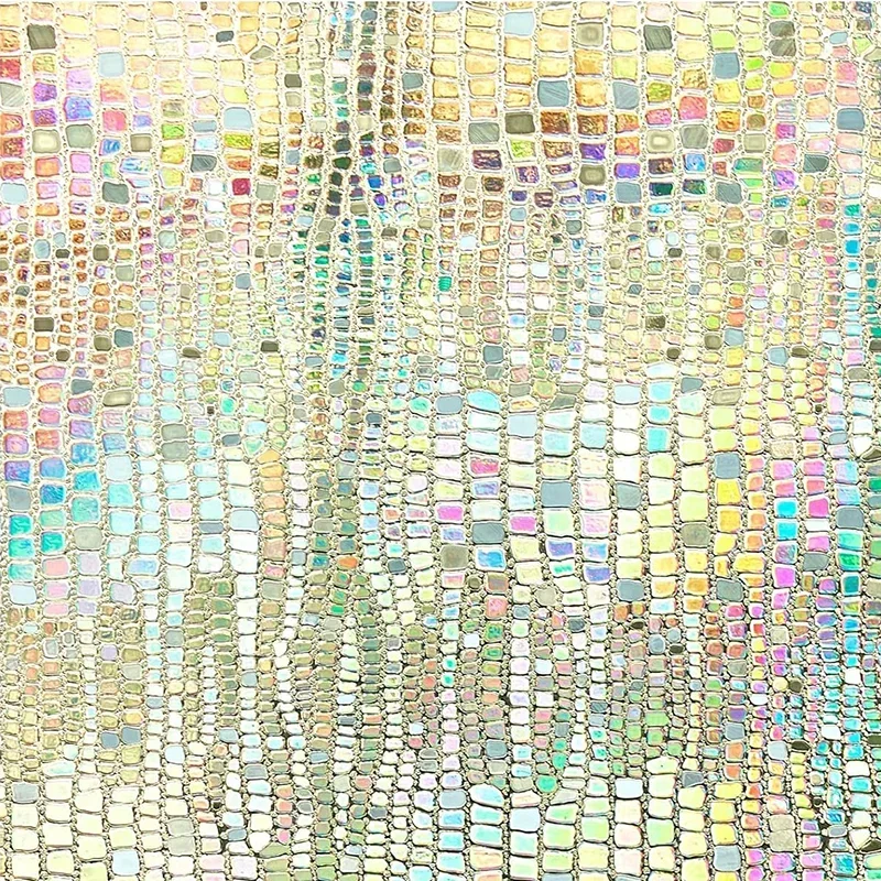 Window Privacy Film Rainbow Window Clings 3D Decorative Window Vinyl Stained Glass Window Decals Static Cling Window Sticker