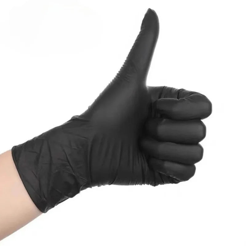 20/50/100PCS Disposable Black Nitrile Gloves for Household Use Latex Free Powder Free Cleaning Gloves Tattoo Hairdressing Tools