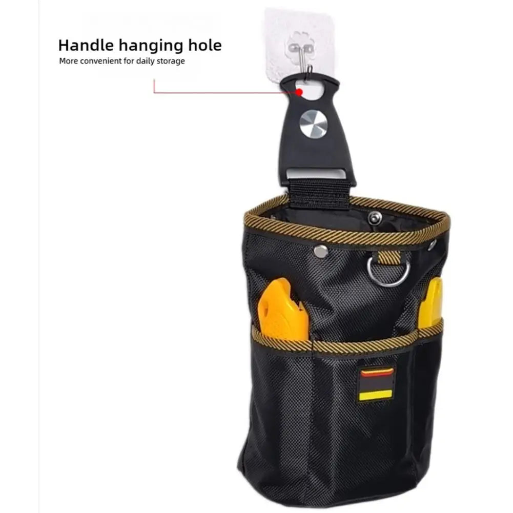 Oxford Cloth Tool Storage Bag With Buckle Rotatable Quick-hanging Waist Tool Bag For Nail Screw Electrician Woodworking Organize