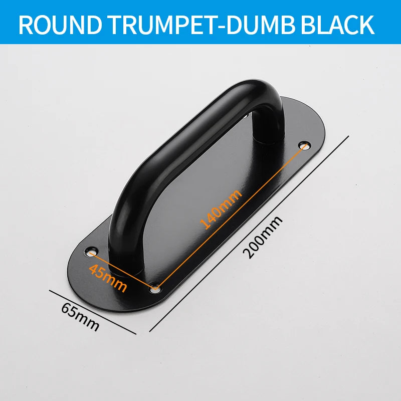 Stainless Steel Doors Handle Sliding Barn Door Handle Furniture Kitchen Cabinet Drawer Handles Pull And Push Door Hardware