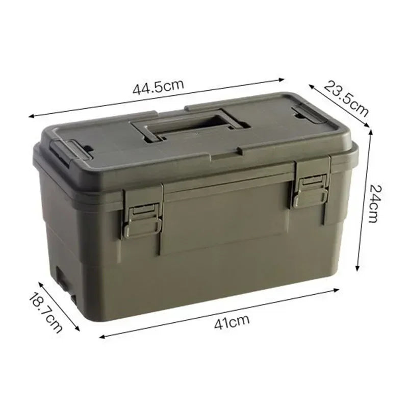 Complete Tool Box Storage Organizer Hardware Parts Tool Box Double-layer Camping Tools Case Portable Carry Case Professional
