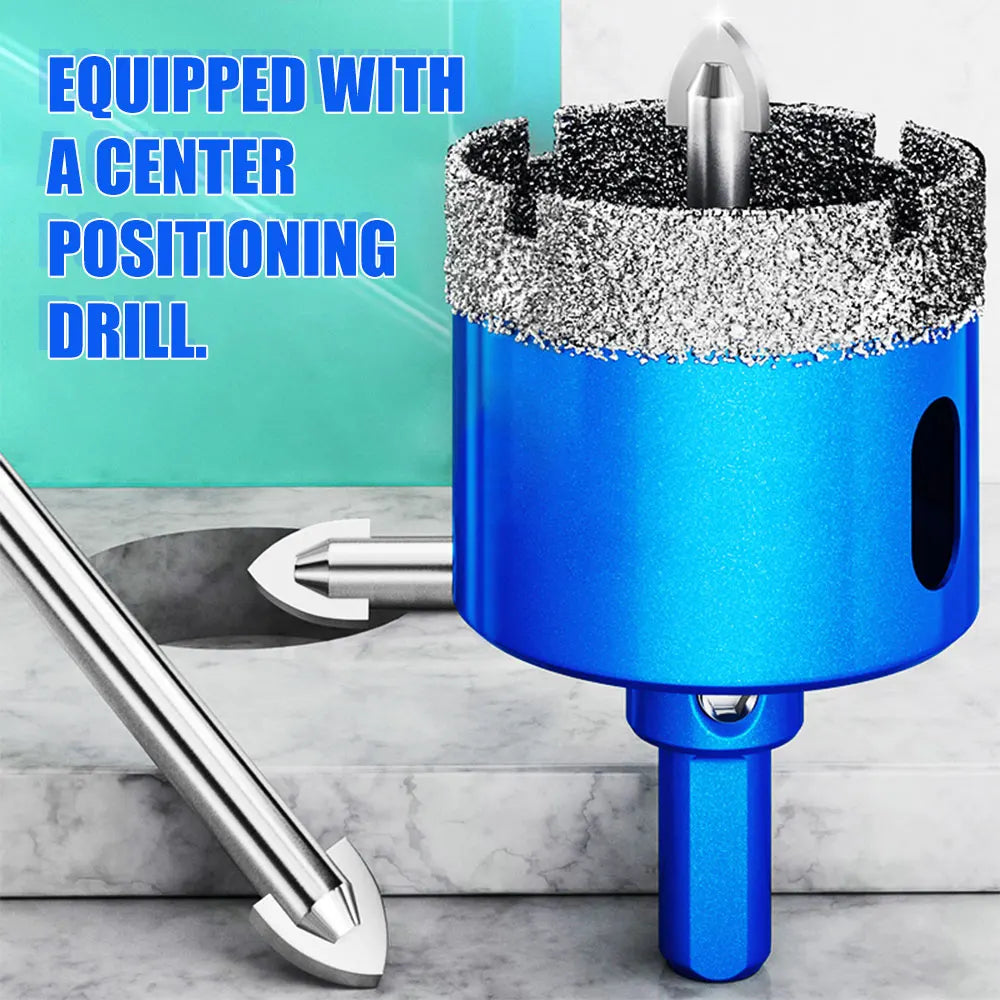 1pcs 18-110MM Diamond Coated Drill Bits Set Ceramic Tile Hole Saw with position drill for Glass Marble Granite Stone Porcelain