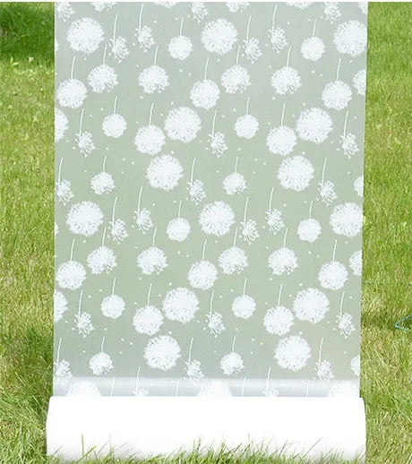 Decorative Privacy Vinyl Window Adhesive Film Window Sticker Decals Waterproof Sun UV Protection Bamboo Sliding Door Bathroom