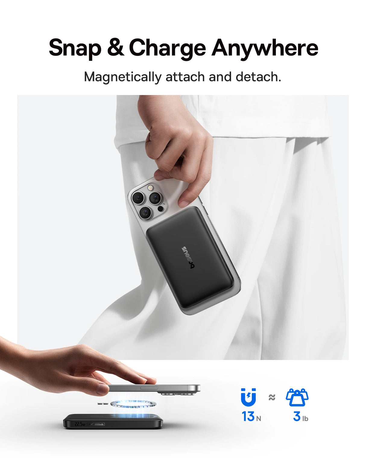 Baseus 10000mAh portable power bank 15W fast charging