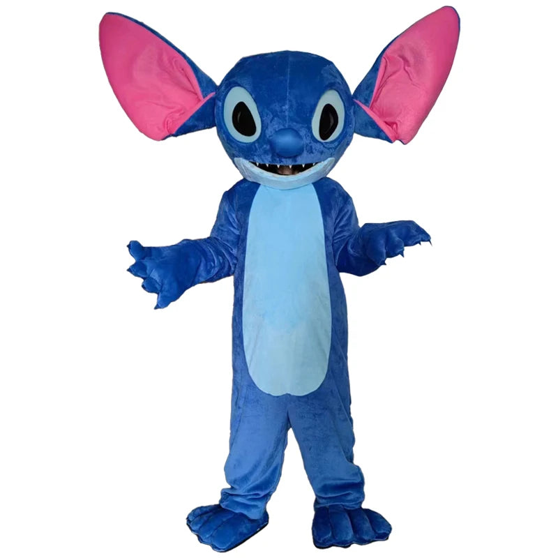 High Quality Blue Lilo & Stitch Cartoon character Mascot Costume Disney Advertising Fancy Dress Animal Mickey Mouse Cosplay