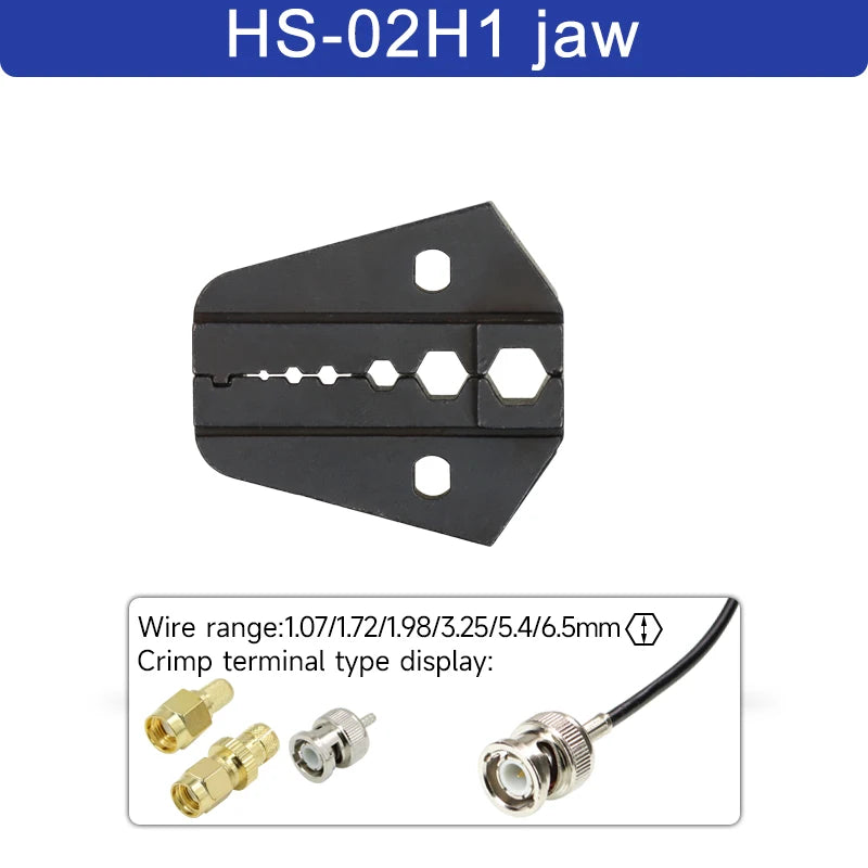 1pcs HS Crimping Pliers Jaw For 230mm/9inch Pliers Plug Spring And Crimping Cap terminals HS-03BC/40J High Hardness Jaw Tool