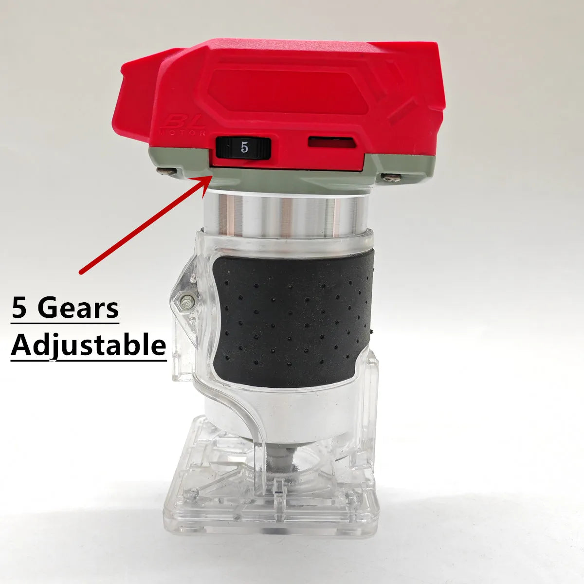 For Milwaukee 18V Battery Electric Trimmer Brushless Woodworking Trimming Machine Wood Router Milling Engraving Slotting Tool