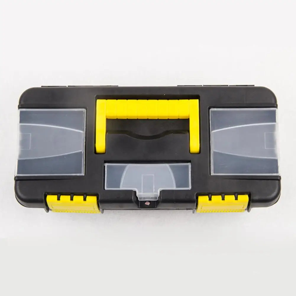 Tool Storage Box Mini Double Layer Compartment Tools Box Organizer Portable Handle Tool Case Accessories