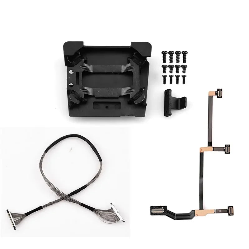Repair Parts for Mavic Pro Camera Drone Flex Ribbon Flat Cable Signal Cable Gimbal Mount Plate Damping Bracket Replacement