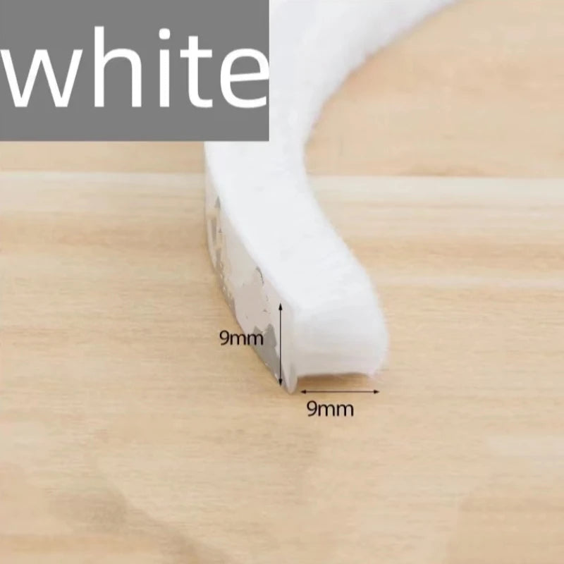 5/10/20M Self-adhesive Wool Sealing Strip, Aluminum Alloy Door And Window Insulation, Sound Insulation, And Collision Prevention