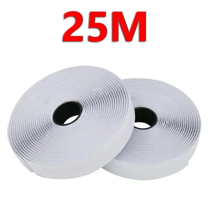 20/25/30/50mm Magic Sticker Tape Self Adhesive Extra Strong Double Sided Adhesive with Sticker Pad Fluffy Hook and Loop Fastener