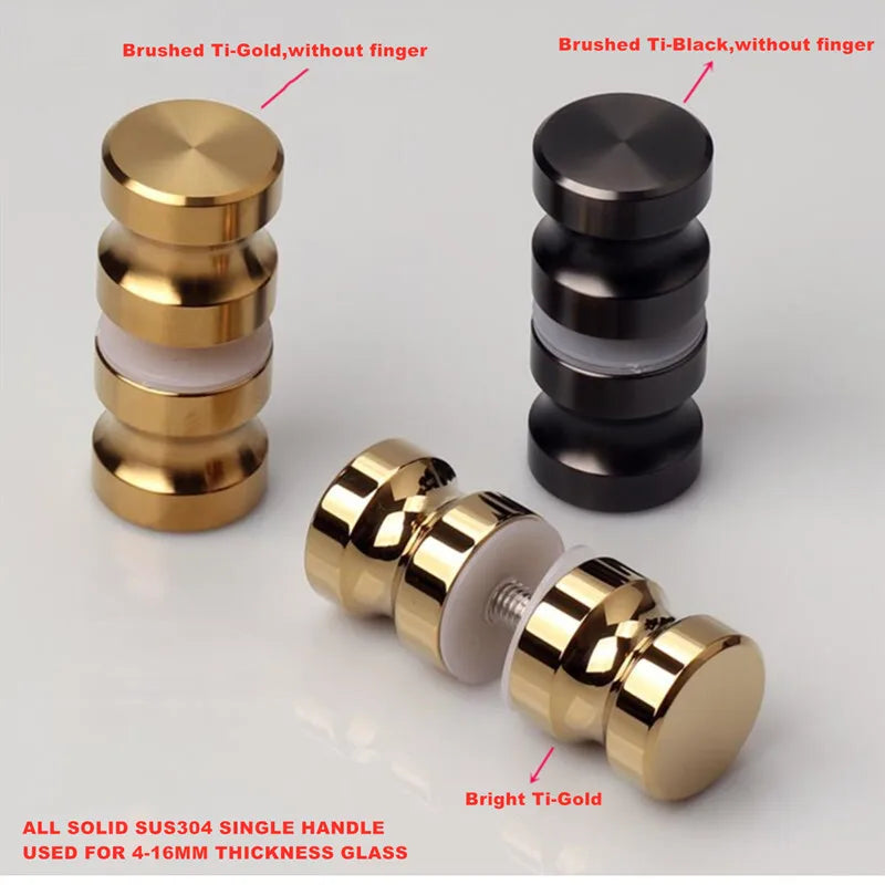 Full solid 304 stainless steel single-hole glass door handle(XYLS-050)