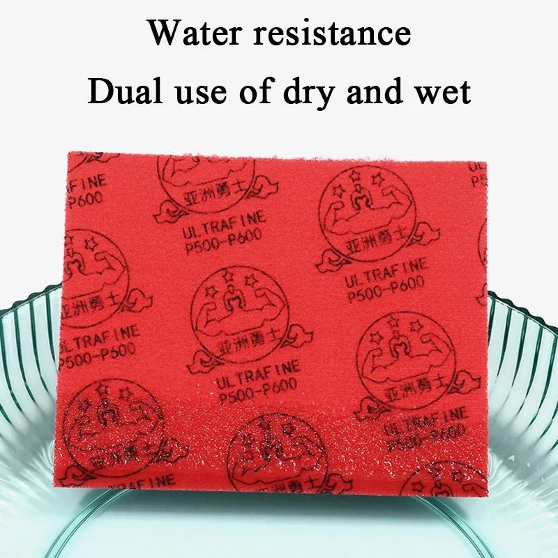 20PCS Sanding Sponge 180-2500 Mesh Ultra Fine Washable Reusable Metal Rust Removal Wet Dry Dual-use Polishing Soft Sandpaper