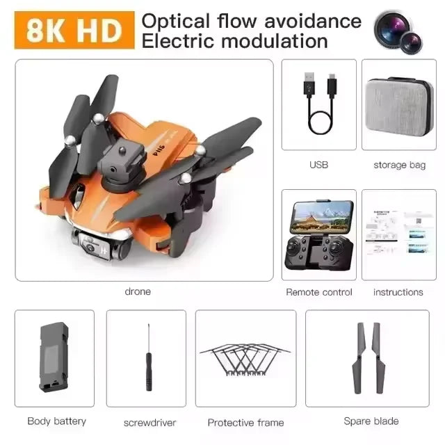 P11 Max GPS Drone 8K HD 5G Professional Aerial Photography Dual Camera Obstacle Avoidanc Brushless Quadrotor 20000M 2026