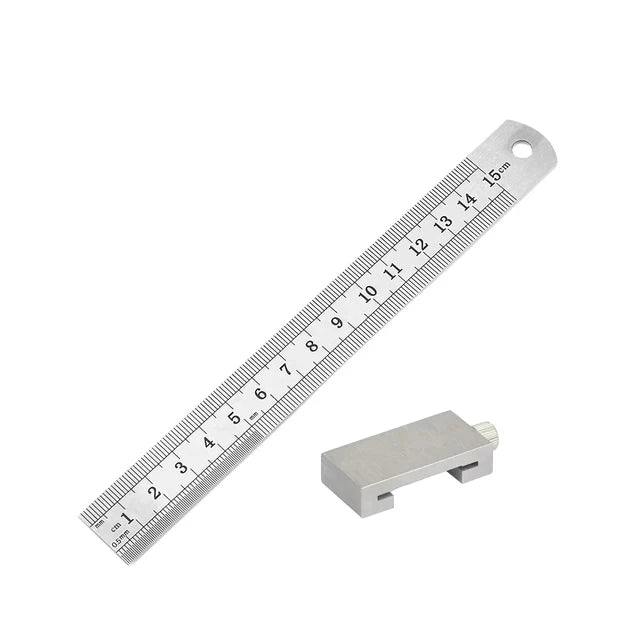Metal Carpenter Swenson Carpentry Square Woodworking Tools Carpentry Steel Ruler Positioning Limit Block Measuring Marking Gauge