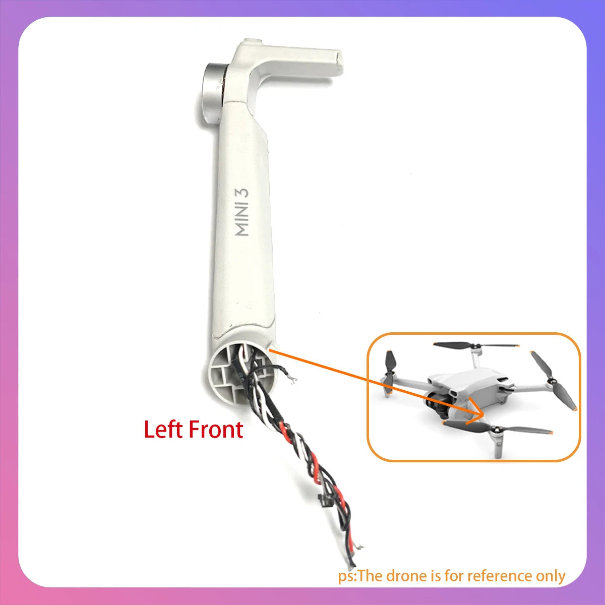 Original Mini 3 Motor Arm Front Back Left Right Arms with Motor Replacement for DJI Mini 3 Drone Repair Spare Parts