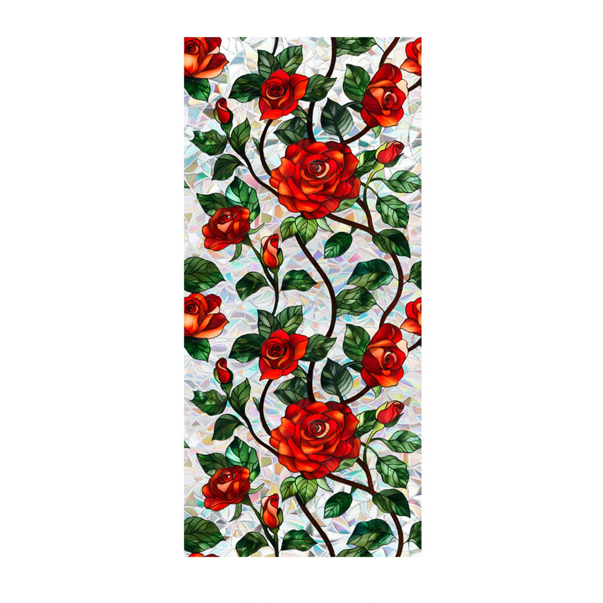 Stained Glass Static Window Privacy Film Sun Blocking Glass Cling Waterproof PVC Home Bathroom Window Covering Film Sticker