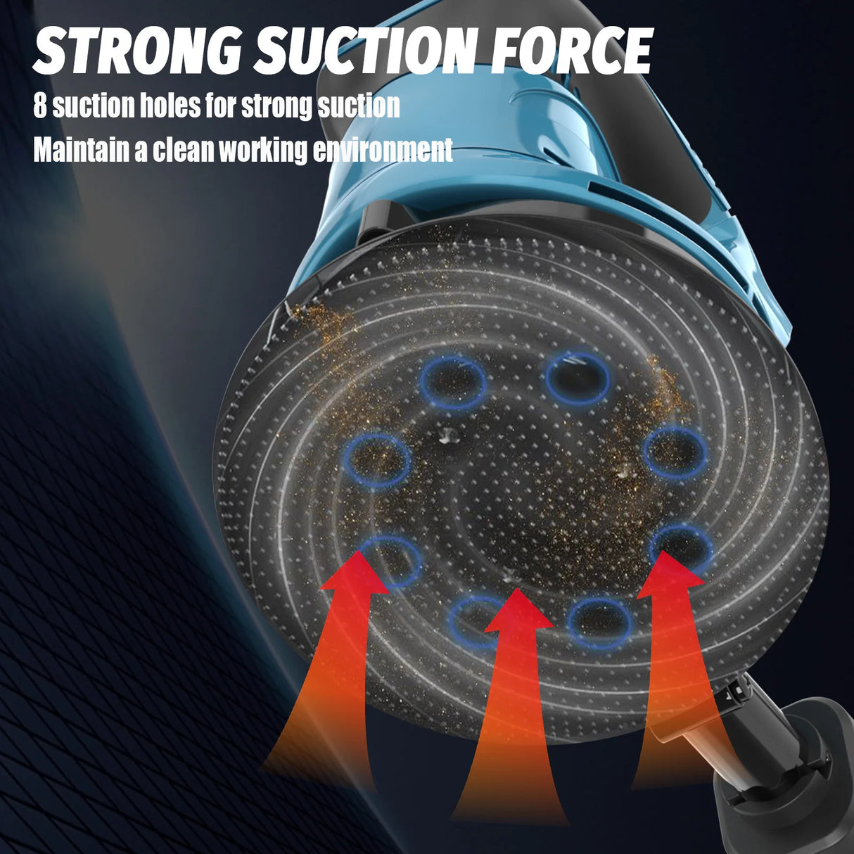 Cordless Sander compatible with Makita 18v Battery,125mm Random Orbital Sander w/12pcs papers Dust Collector 6-Speed Woodworking