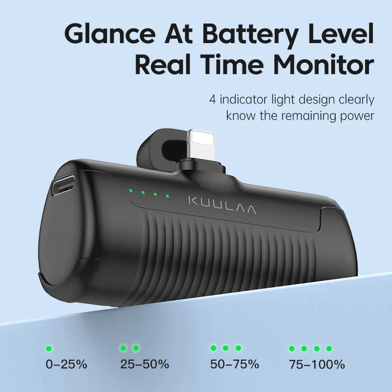 KUULAA 4500mAh portable power bank