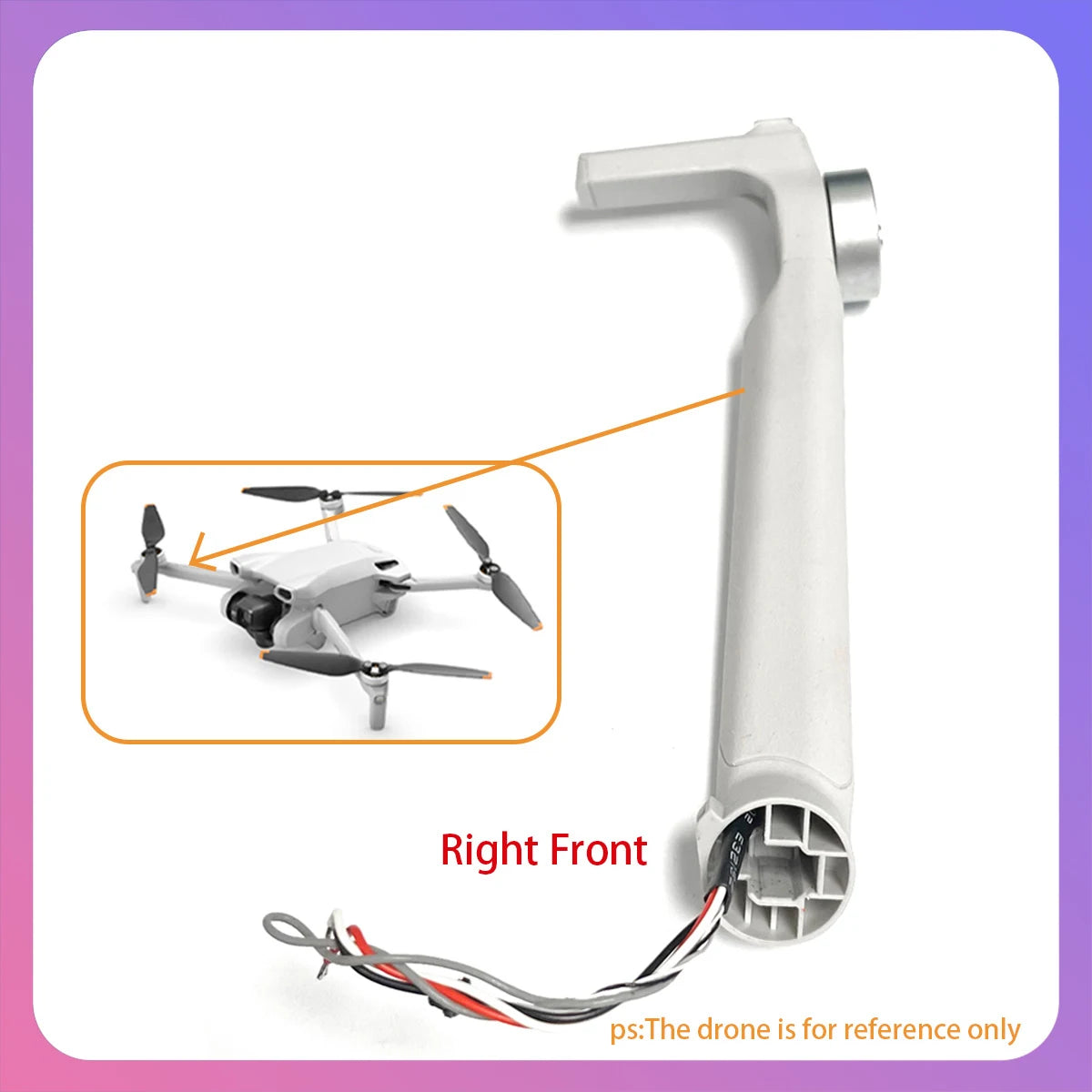 Original Mini 3 Motor Arm Front Back Left Right Arms with Motor Replacement for DJI Mini 3 Drone Repair Spare Parts
