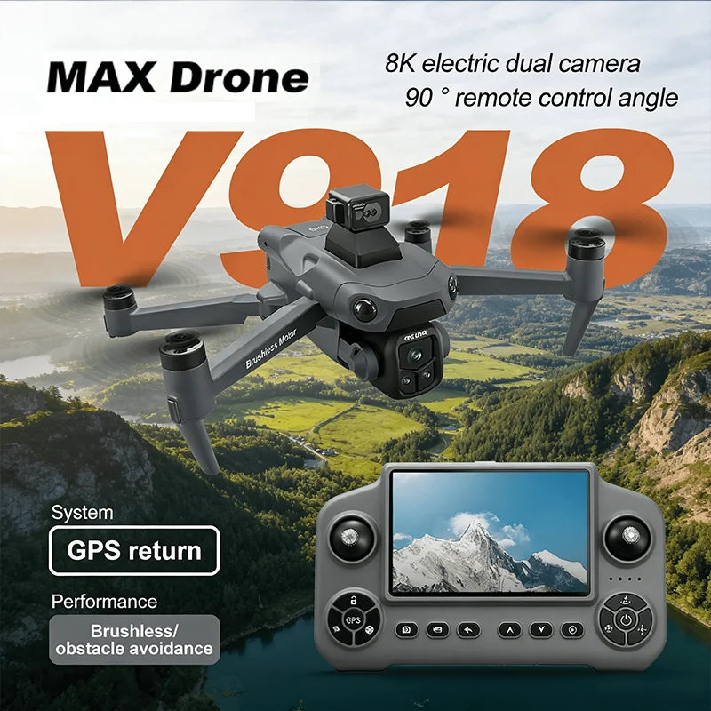 Lenovo Drone GPS RC 8K Professional HD Aerial Photography Laser obstacle avoidance Aircraft Quadcopter Three-axis gimbal Dron