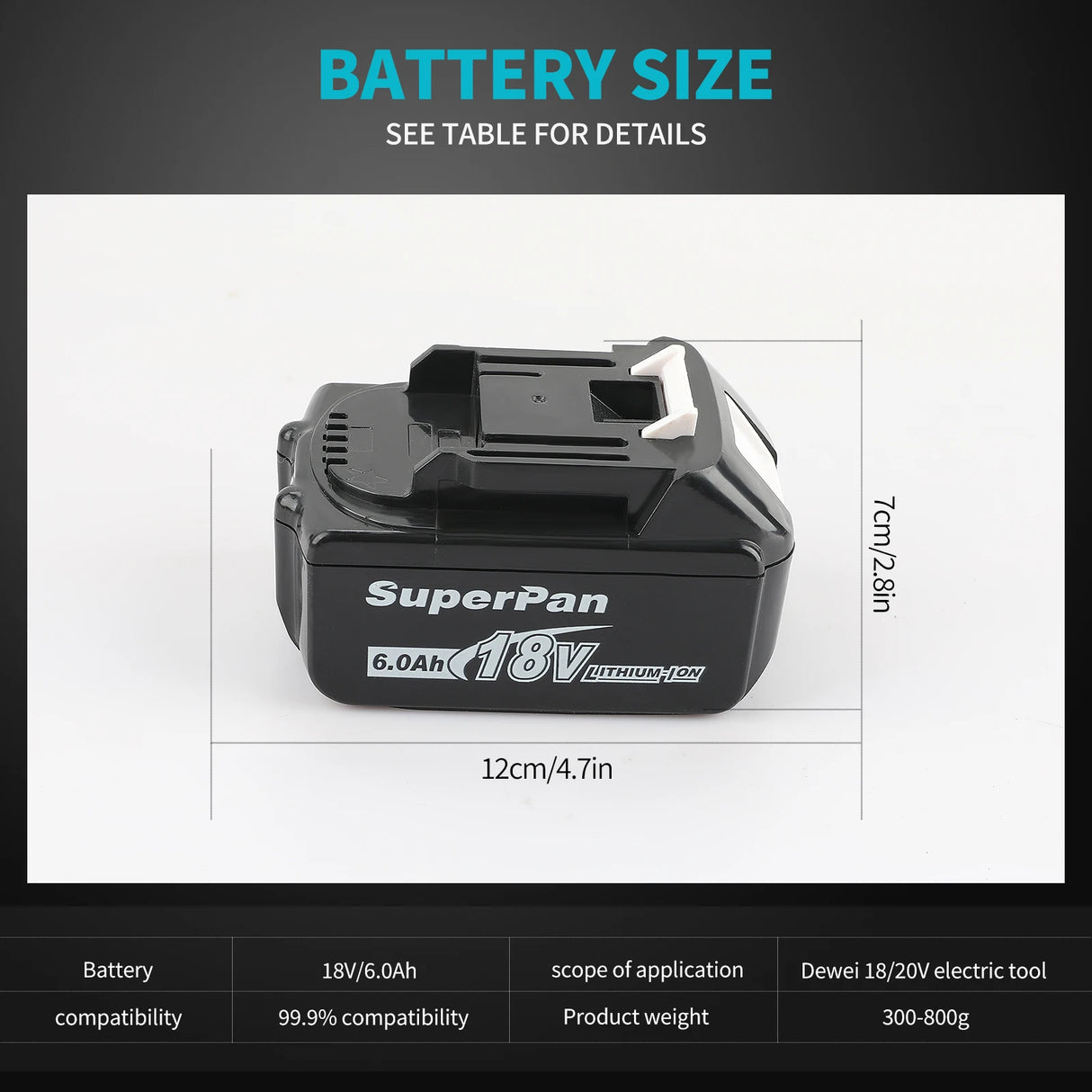 18V Rechargeable Battery - Compatible with Makita Tools, Ensuring Long-lasting Power Supply for Your Tools